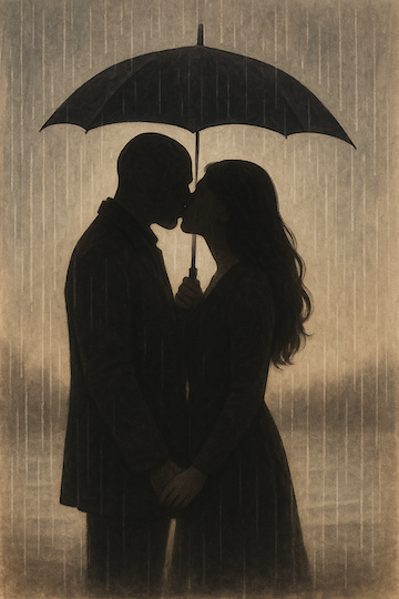 Rain Kiss Outline